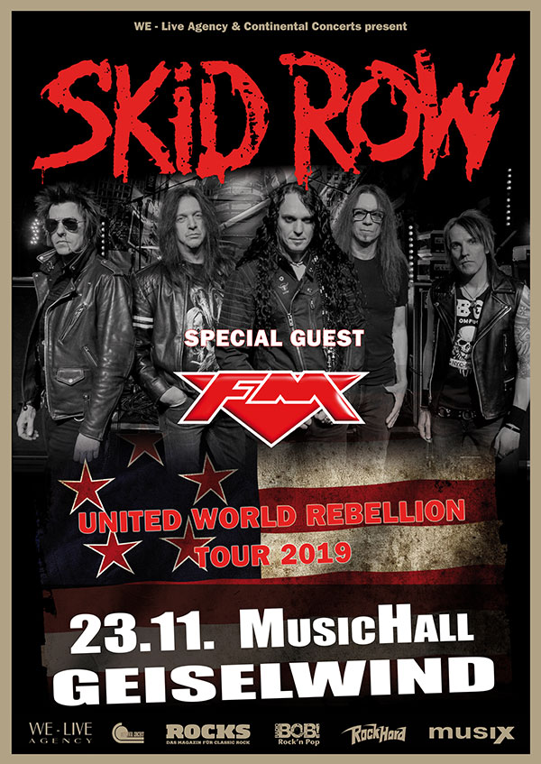 SKID ROW in der MusicHall Geiselwind Drei Franken Eck