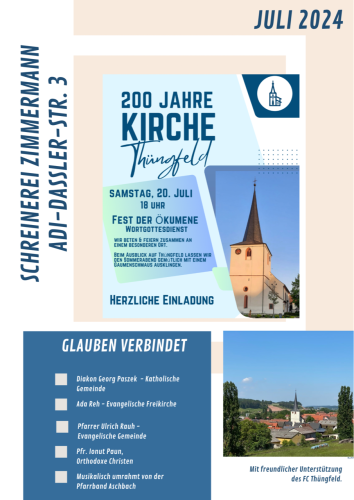 200 Jahre Kirche Thüngfeld